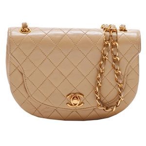 Matelasse Turnlock Chain Shoulder Lambskin Beige Gold Mini Bag Shoulder Bag